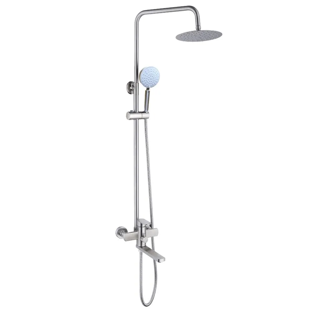 Coloană duș cu baterie, Aquafix - 201, satin
