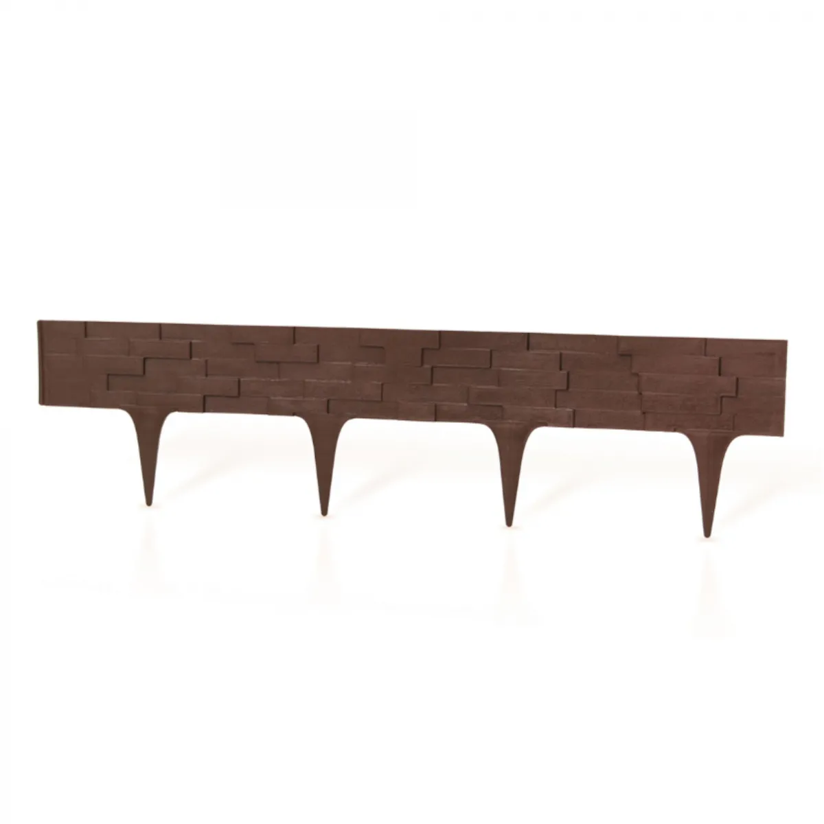 Gard decorativ plastic piatră maro