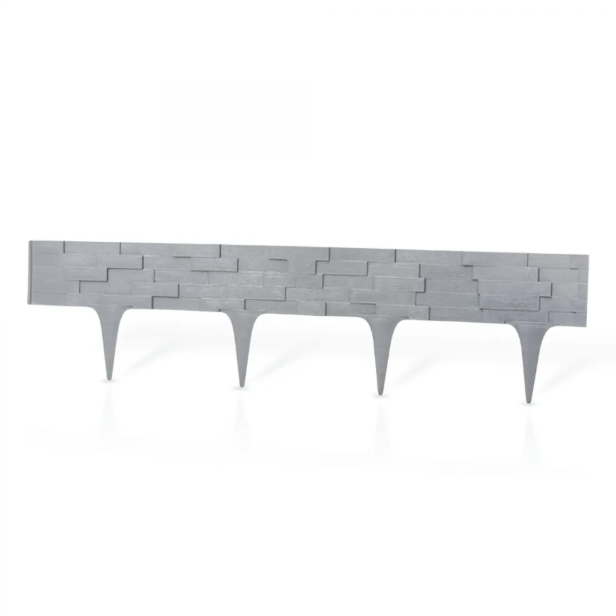 Gard decorativ plastic piatră antracit