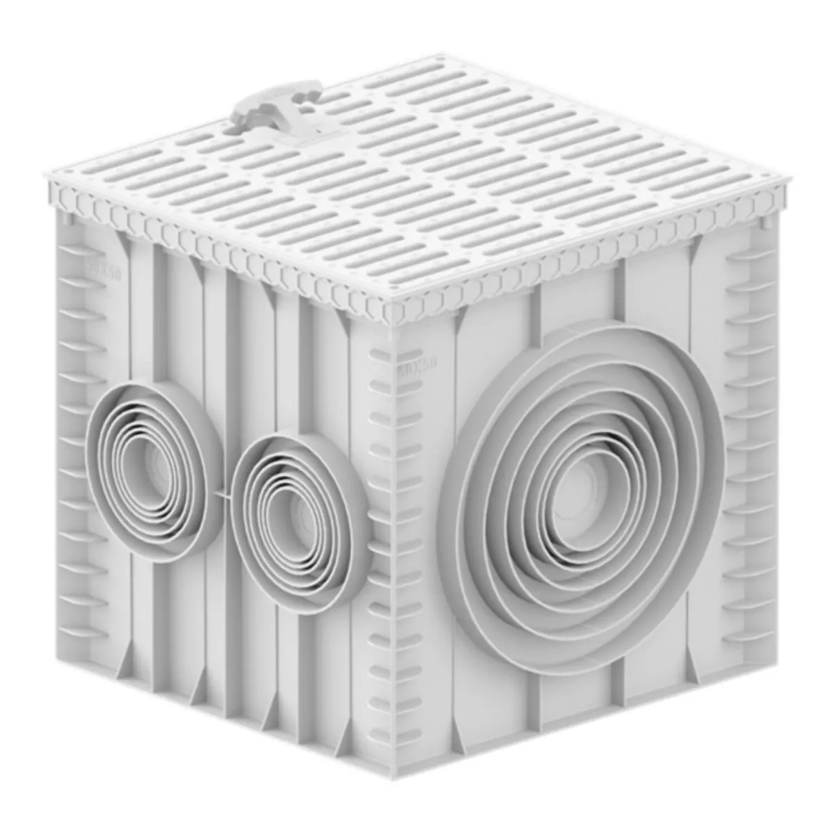 Colector pluvial cu grătar 500x500