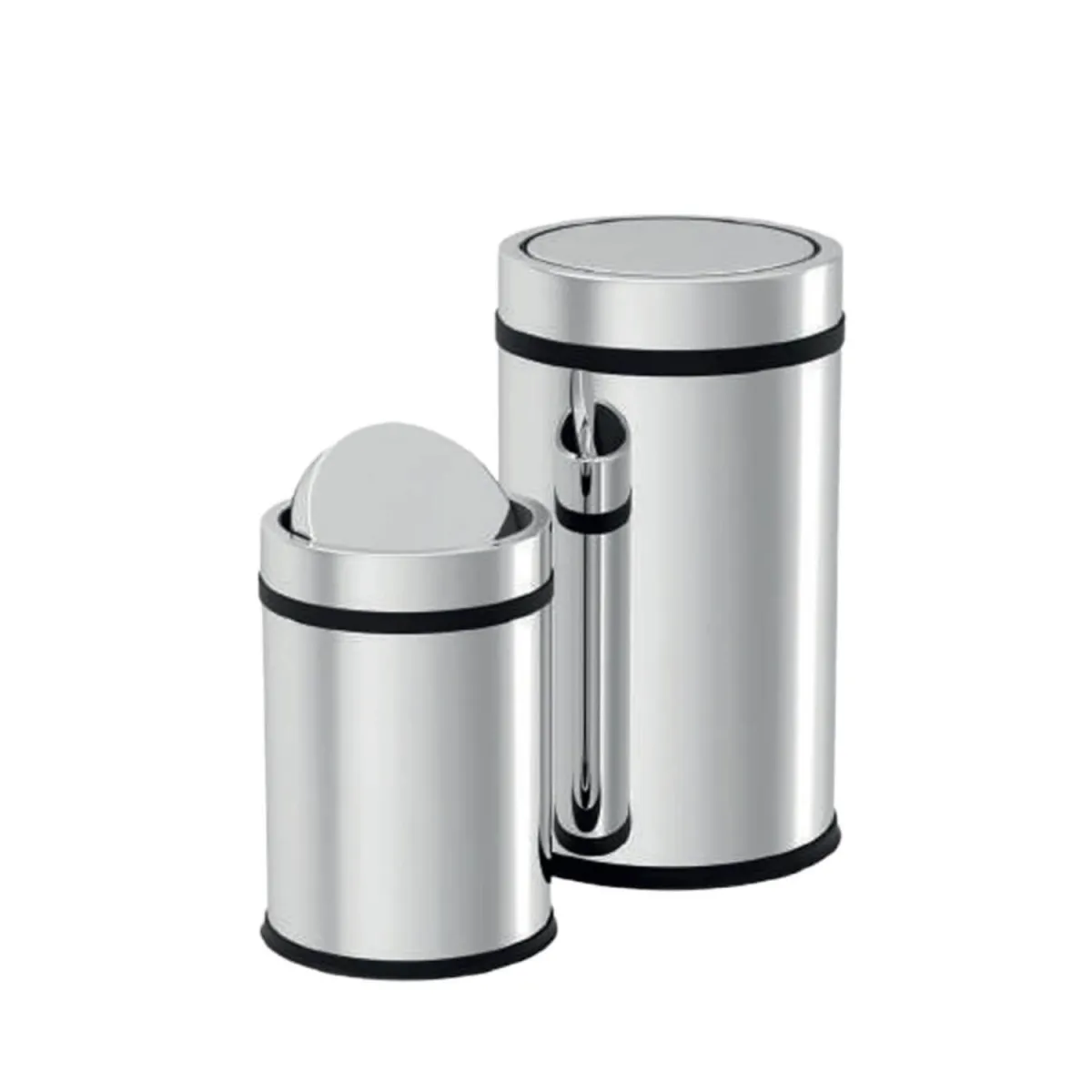 Coș de gunoi din INOX cu capac - PRACTIC - 8 L