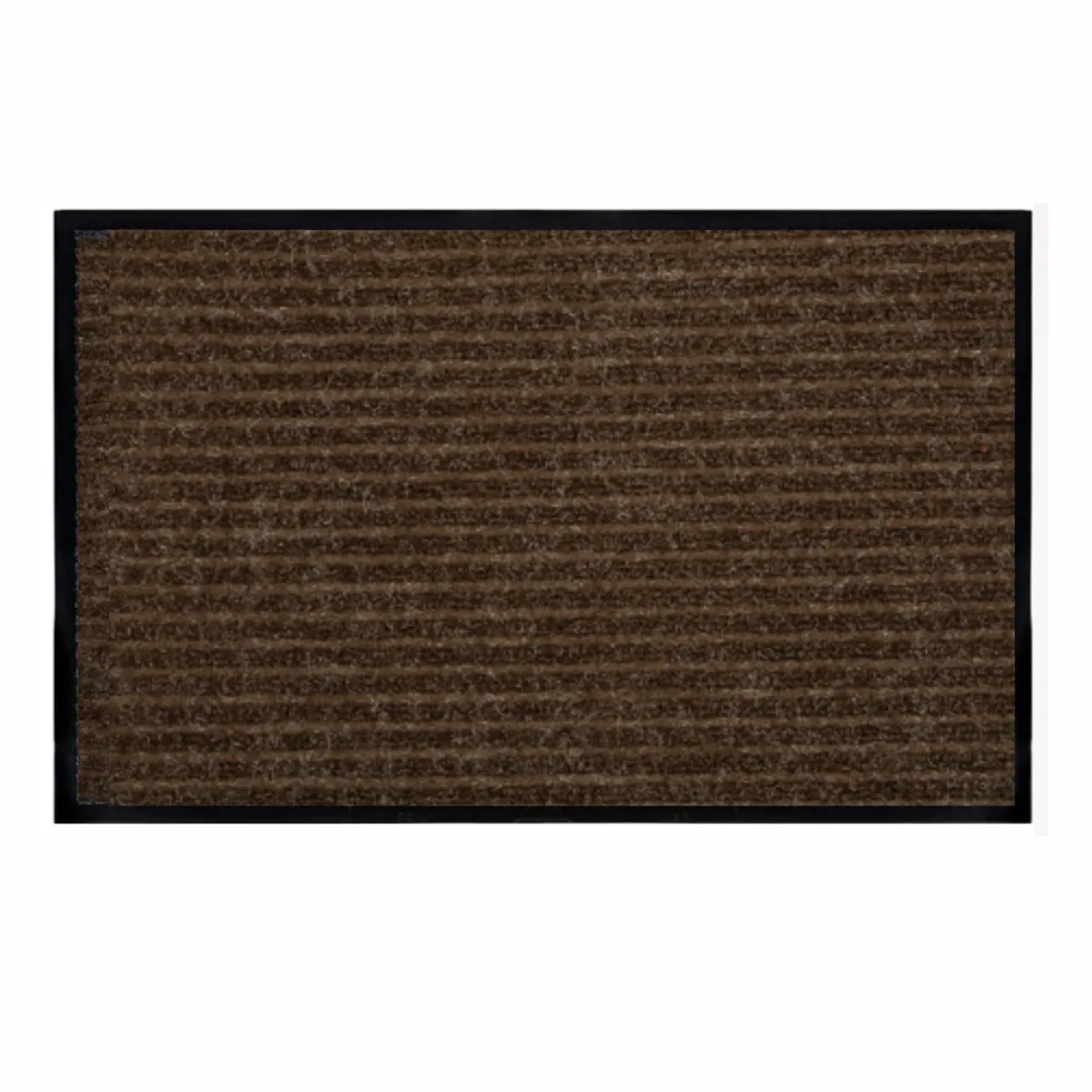 Covoras de intrare DOUBLE LINE, 90x150cm, maro