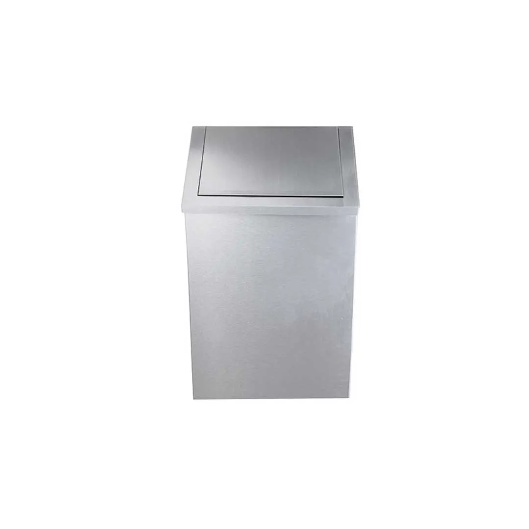 Coș de gunoi din INOX cu capac - SWING - 16 L
