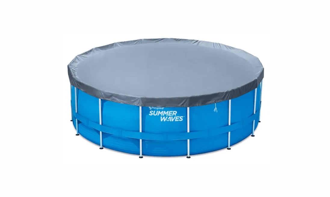 Copertină pentri piscine rotunde cu cadru metalic de 457 cm