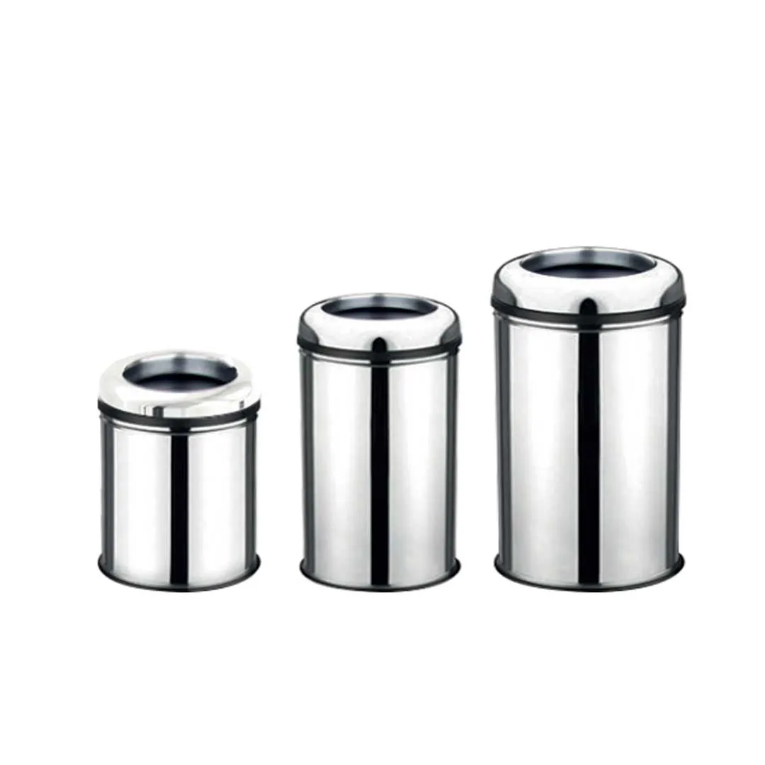 Coș de gunoi din INOX fără capac - PRACTIC INEL - 12 L