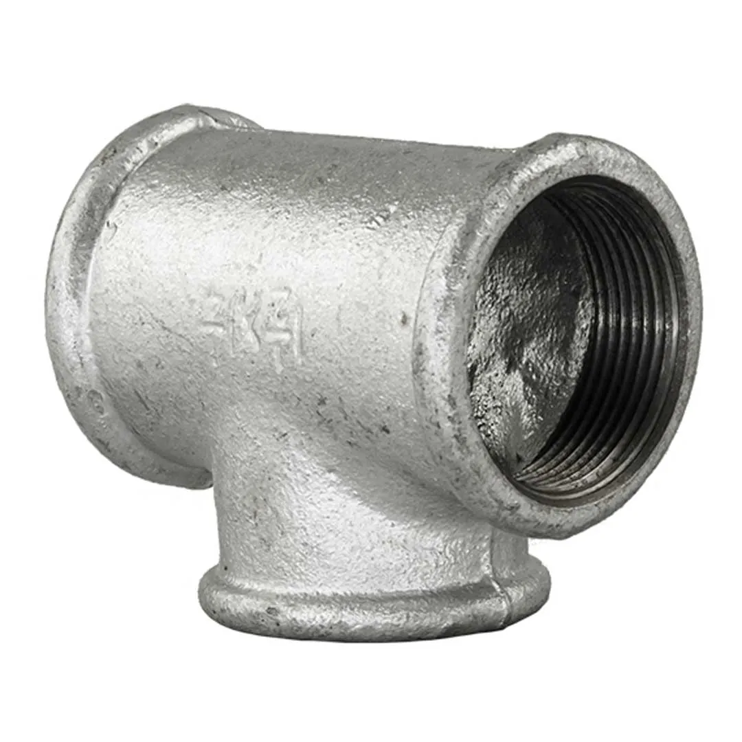 Teu galvanizat egal 90° FxFxF - 4"