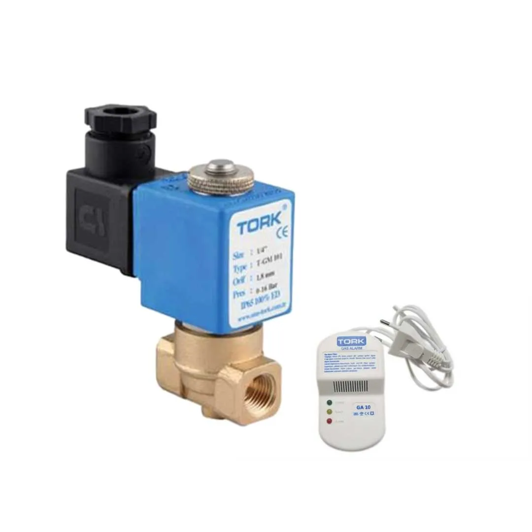 Set detector scurgere gaz și clapetă gaz (închis) - 3/4"