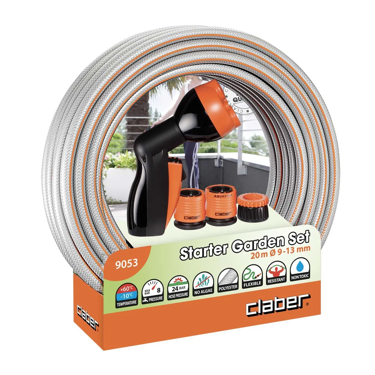 Set furtun cu conectori "STARTER", Claber - 13 mm