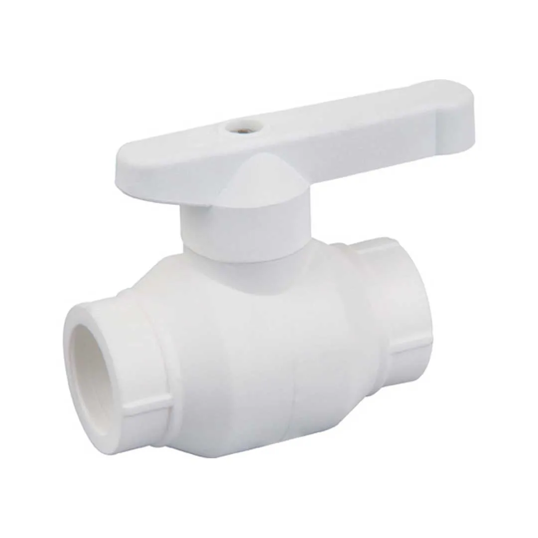 Robinet PPR cu bilă din alamă - ALB - 25x25