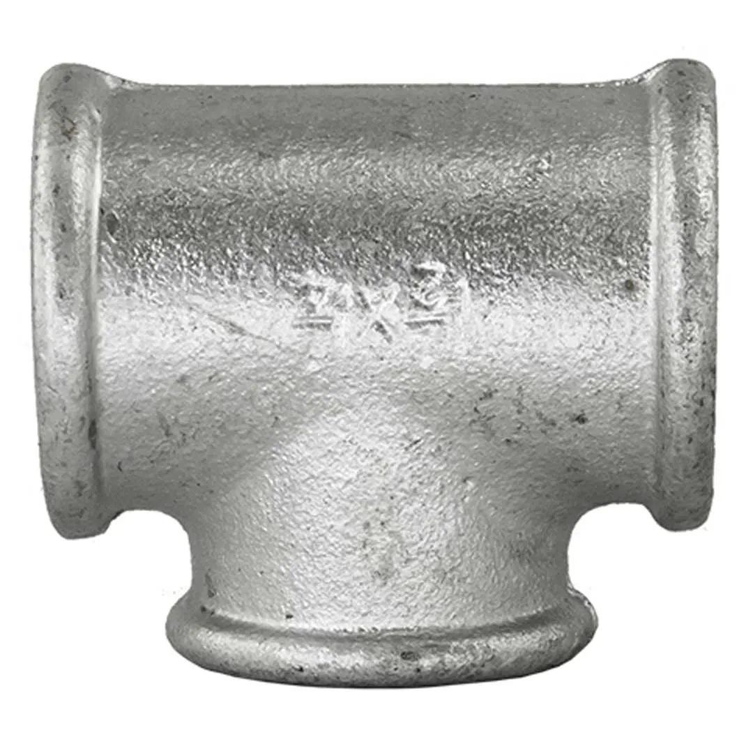 Teu galvanizat redus 90° FxFxF - 2"x1/2"