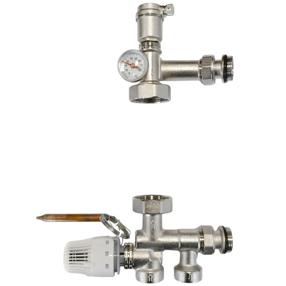 Kit amestec podele calde, intrări verticale 1", fără pompă, HYDRO-S 321