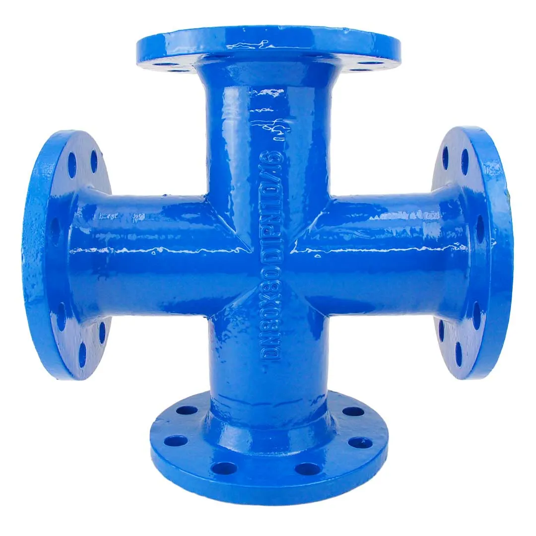 Cruce egală din fontă ductilă cu flanșe - 50x50 mm