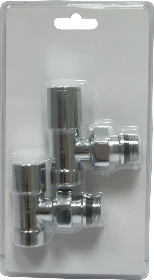 Set robineți tur-retur cromat 1/2" MxF