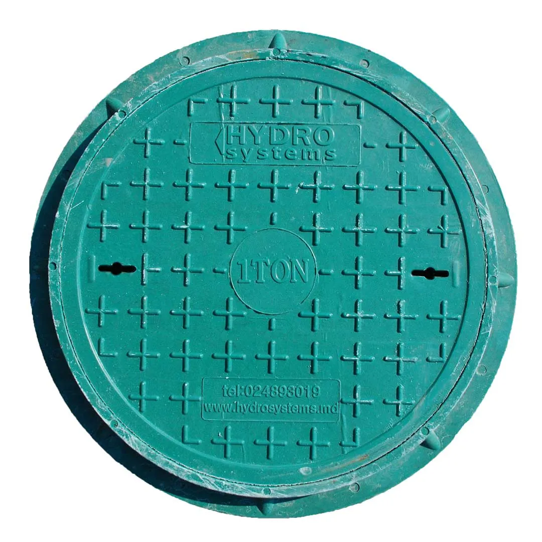Capac canalizare plastic, DN500, 2t - VERDE