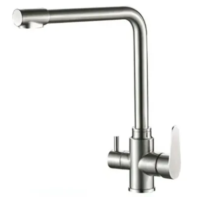 Baterie din inox pentru bucatarie cu sistem de filtrare, Aquafix - 120, satin INOX