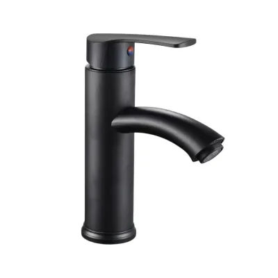 Baterie din inox pentru lavoar, Aquafix - 25, neagră