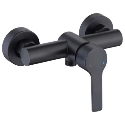 Baterie din inox pentru duș, Aquafix - 801, neagră