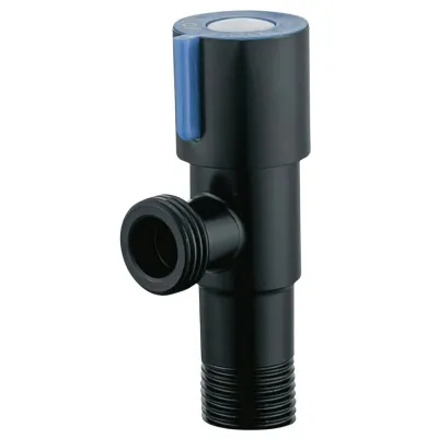 Robinet sub lavoar, 1/2"x1/2" INOX mâner albastru, HYDRO-S - 512, negru