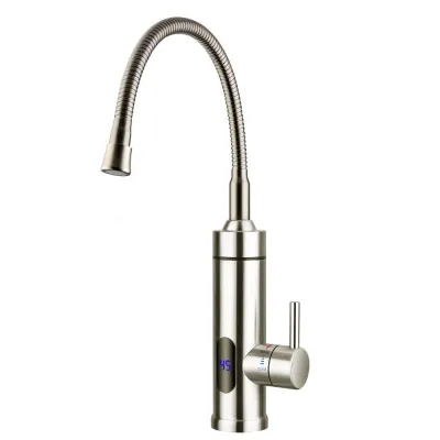 Baterie Instant, Inox, cu furtun flexibil