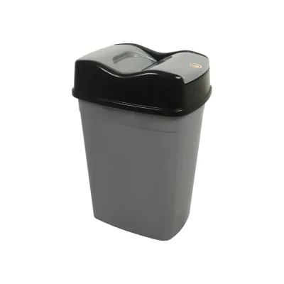 Coș gunoi din plastic cu capac VORTEX, 15 L