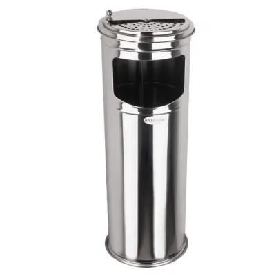 Cos de gunoi cu scrumieră Tip 1, 19x60 cm, INOX