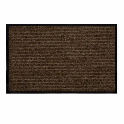 Covoras de intrare DOUBLE LINE, 40x60cm, maro