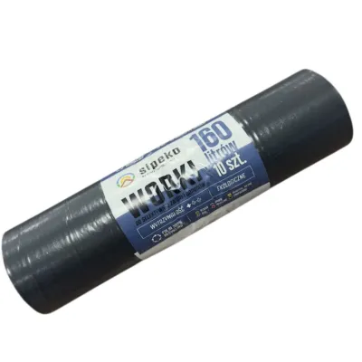 Saci gunoi, 160l, 10buc, Eco Strong, negru