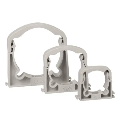 Colier pentru țevi din plastic, cu capac și diblu în set, 110 mm