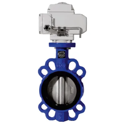 Robinet fluture cu acționare electrică la 220 V - 100 mm