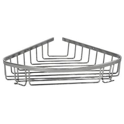Etajeră colțar pentru baie, HOLA, Metal/Crom