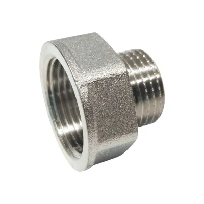 Mufă redusă, alamă nichelată FM - 1"x3/4"