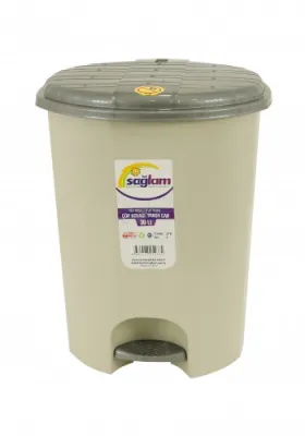 Coș gunoi din plastic cu pedală, 11L