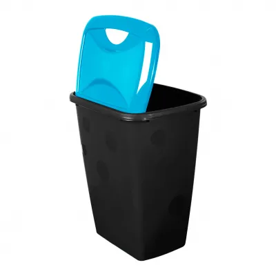 Coș gunoi din plastic cu capac, 45 L