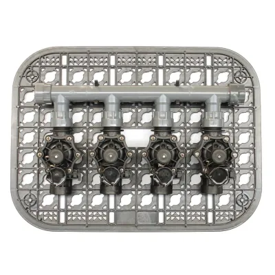 KIT irigație: grilă de fixare + 4 vane cu servomotor RN 155 PLUS