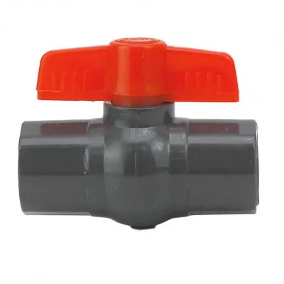 Robinet PVC cu bilă HYDRO-S, FF fluture - 11/2"
