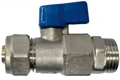 Robinet bilă PEX-AL HYDRO-S, M, fluture - 1/2"x16