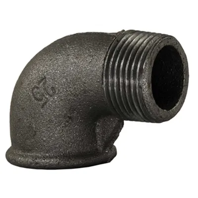 Cot negru 90° MxF - 1"