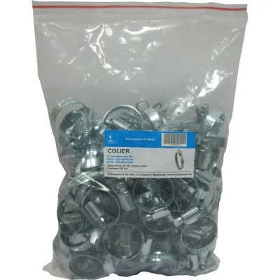 Colier din oțel galvanizat W1, 9 mm, pachet 100 buc. - 20-32