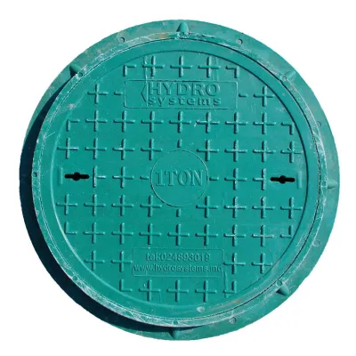 Capac canalizare plastic, DN500, 1t - VERDE