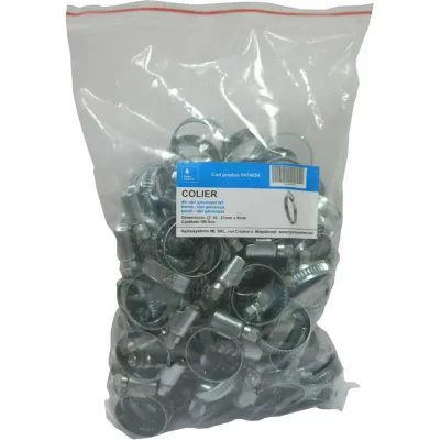 Colier din oțel galvanizat W1, 9 mm, pachet 100 buc. - 16-27