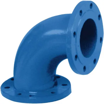 Cot egal din fontă ductilă cu flanșe - 80 mm