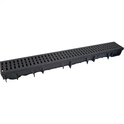 Rigolă drenaj ECO NOR cu grilă din PP - 130x85x1000