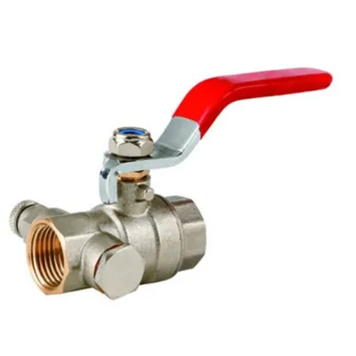 Robinet bilă cu drenaj HYDRO-S, FF, manetă - 1/2"