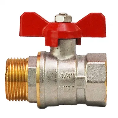 Robinet bilă pasaj standart HYDRO-S, MF, fluture - 1/2"