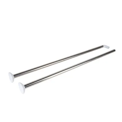 Bară de colț din inox pentru perdea duș 80x80 cm, crom