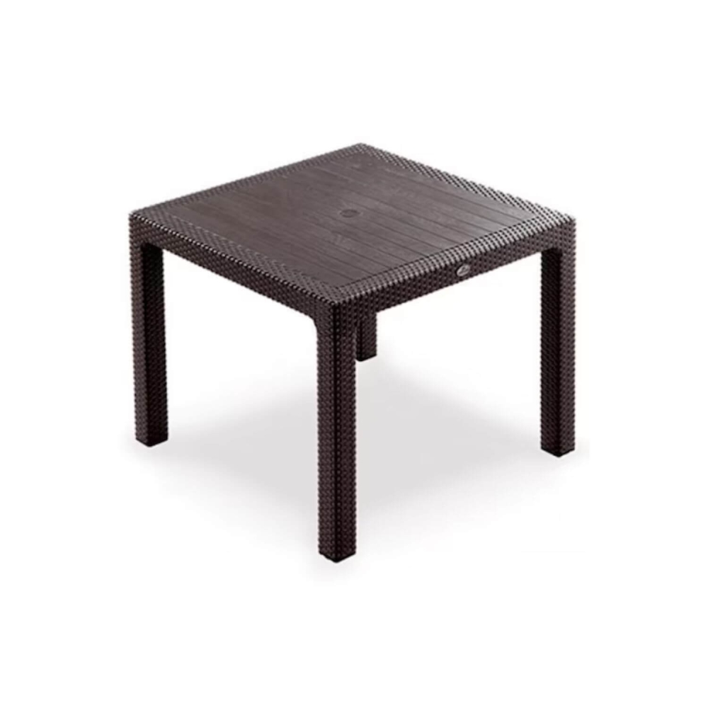 MASĂ RATTAN 90X90, FĂRĂ STICLĂ, MARO