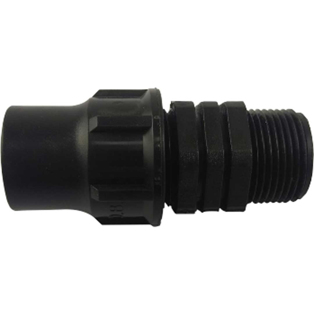 Adaptor cu F.E. tip LOCK pentru LDPE - 3/4" x 20 mm