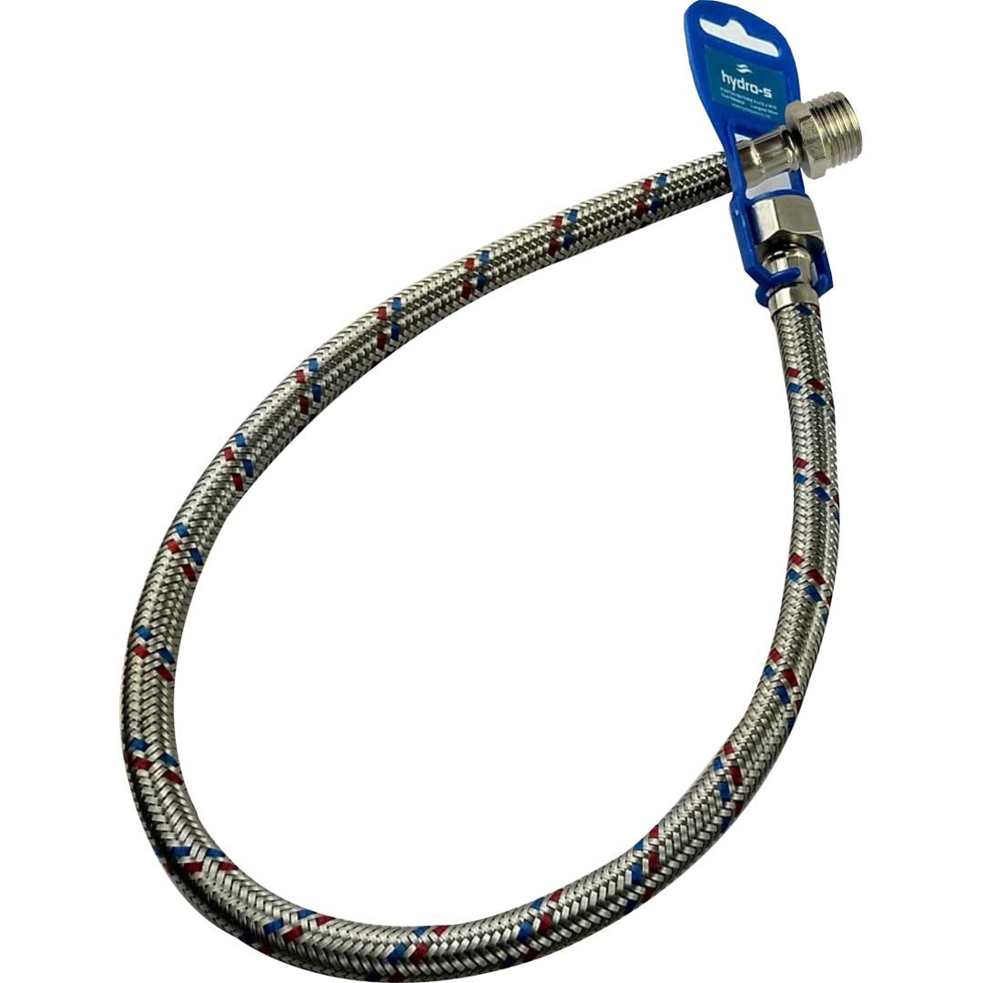 Furtun flexibil din INOX, apă, MF 1/2"x1/2" 1200 mm