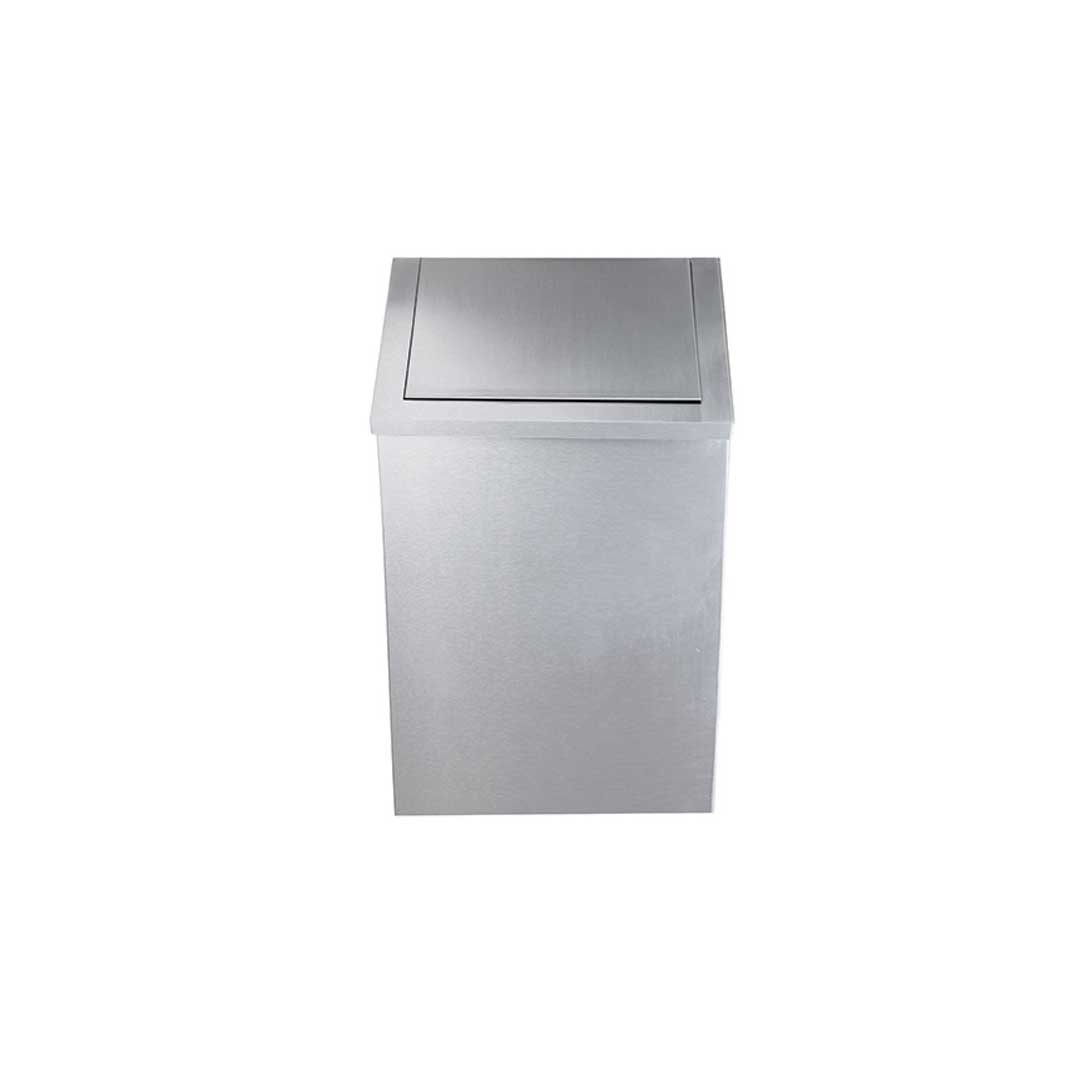 Coș de gunoi din INOX cu capac - SWING - 16 L