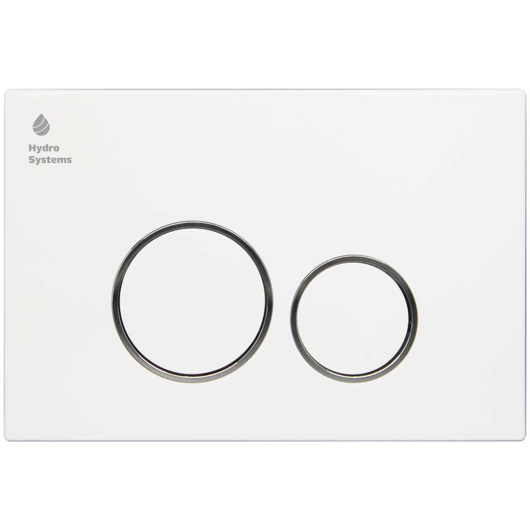 Placă acționare pneumatică, 005AQ, Albă - 245 mm